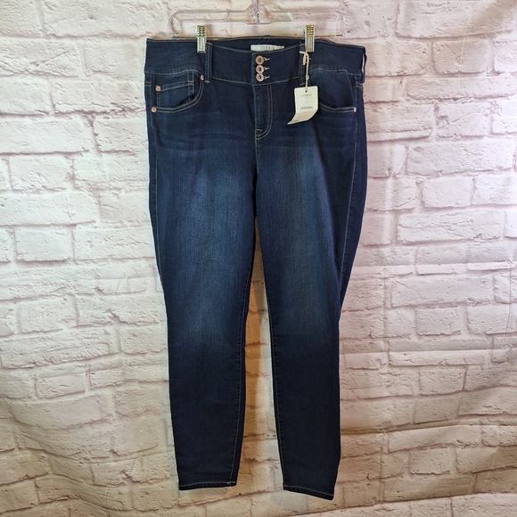 NWT Torrid Button Fly Jeggings Size 18 English Channel Denim - Picture 3 of 6